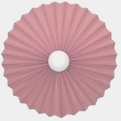 Rosette plisse til væg gl. rosa Ø28 uden ledning